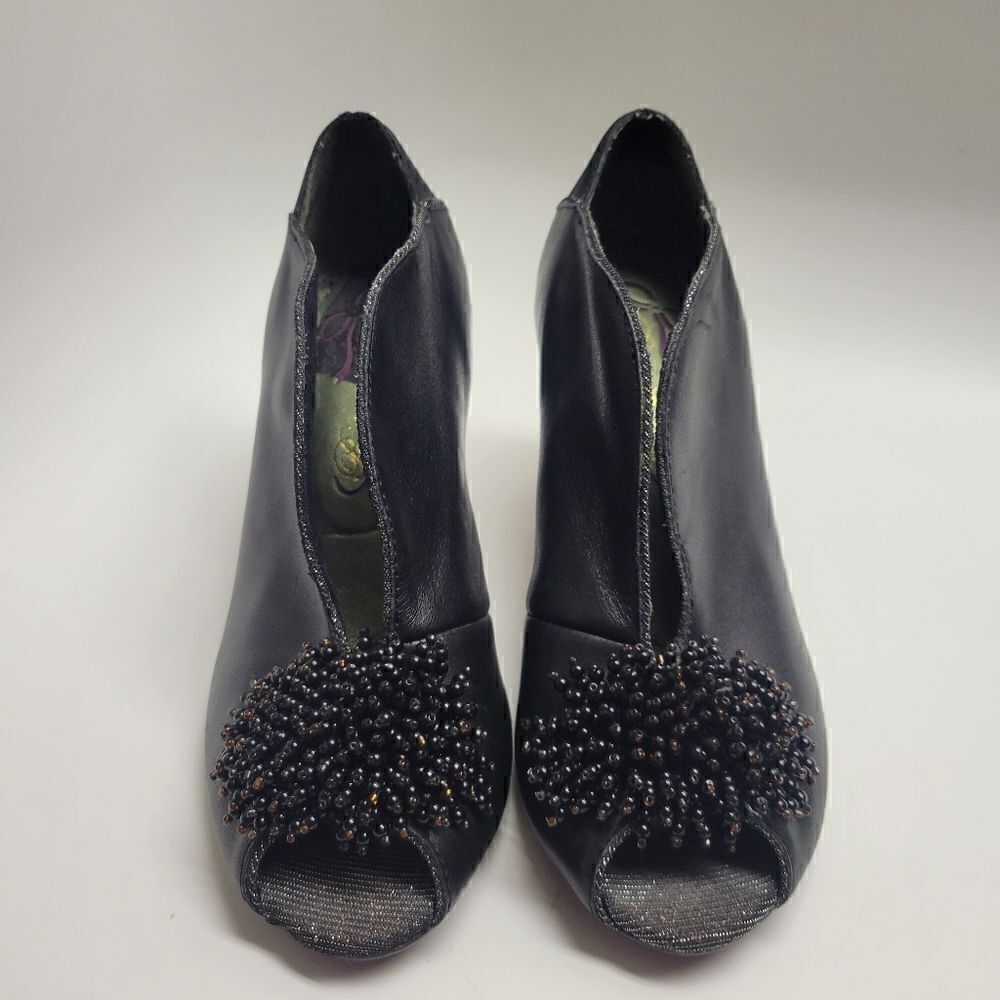 Poetic License Beaded Slit Front Heels - Picture 10 of 12